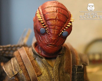 Mimbanese Head Sculpt from Mandalorian TV Show