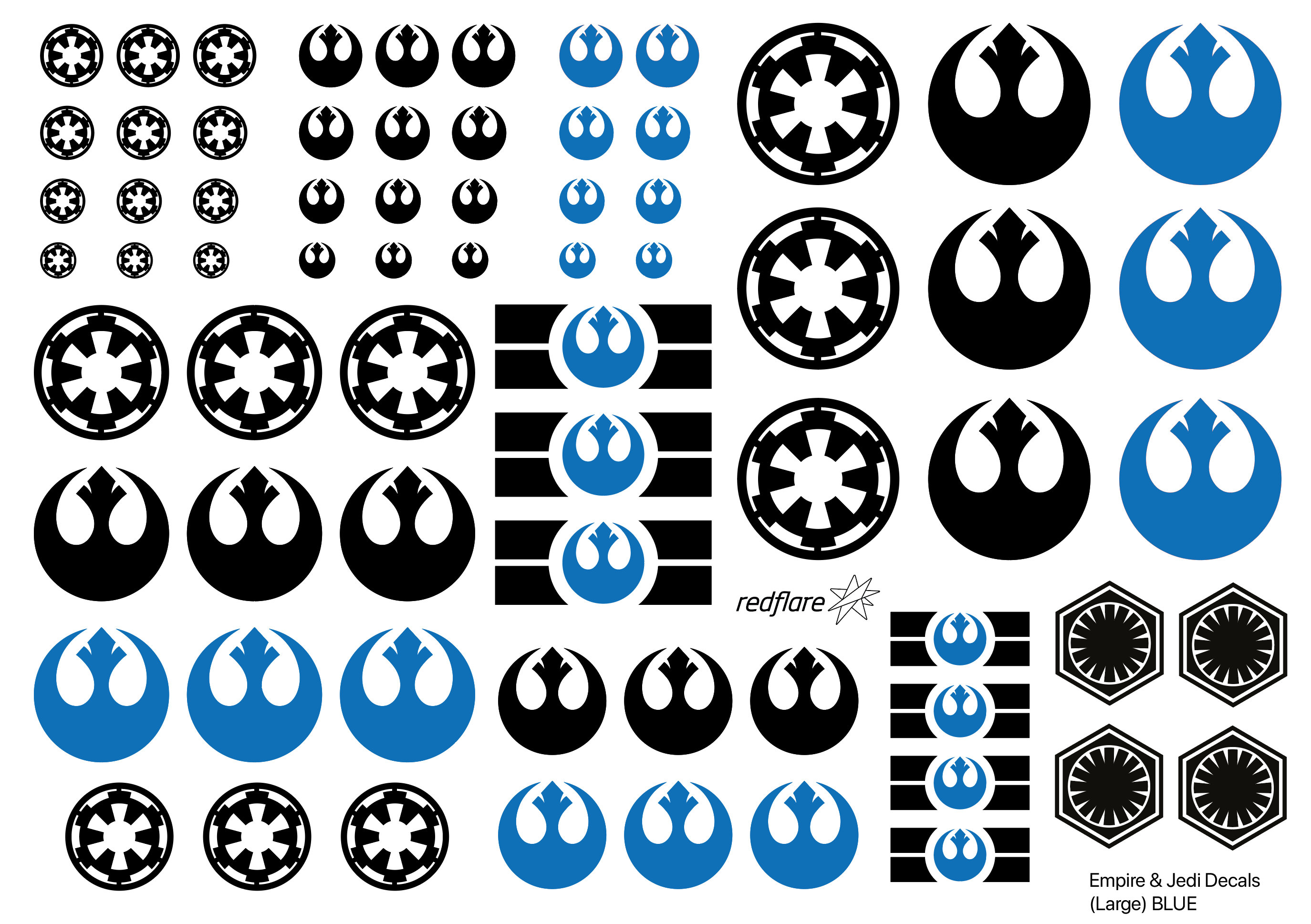 Star Wars Decals for Model Kits (different Designs) - Etsy Denmark