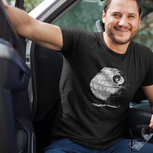 Death Star &quot;That’s No Moon&quot; T-shirt Star Wars Tee for Fans Sci-Fi Graphic Shirt Gift