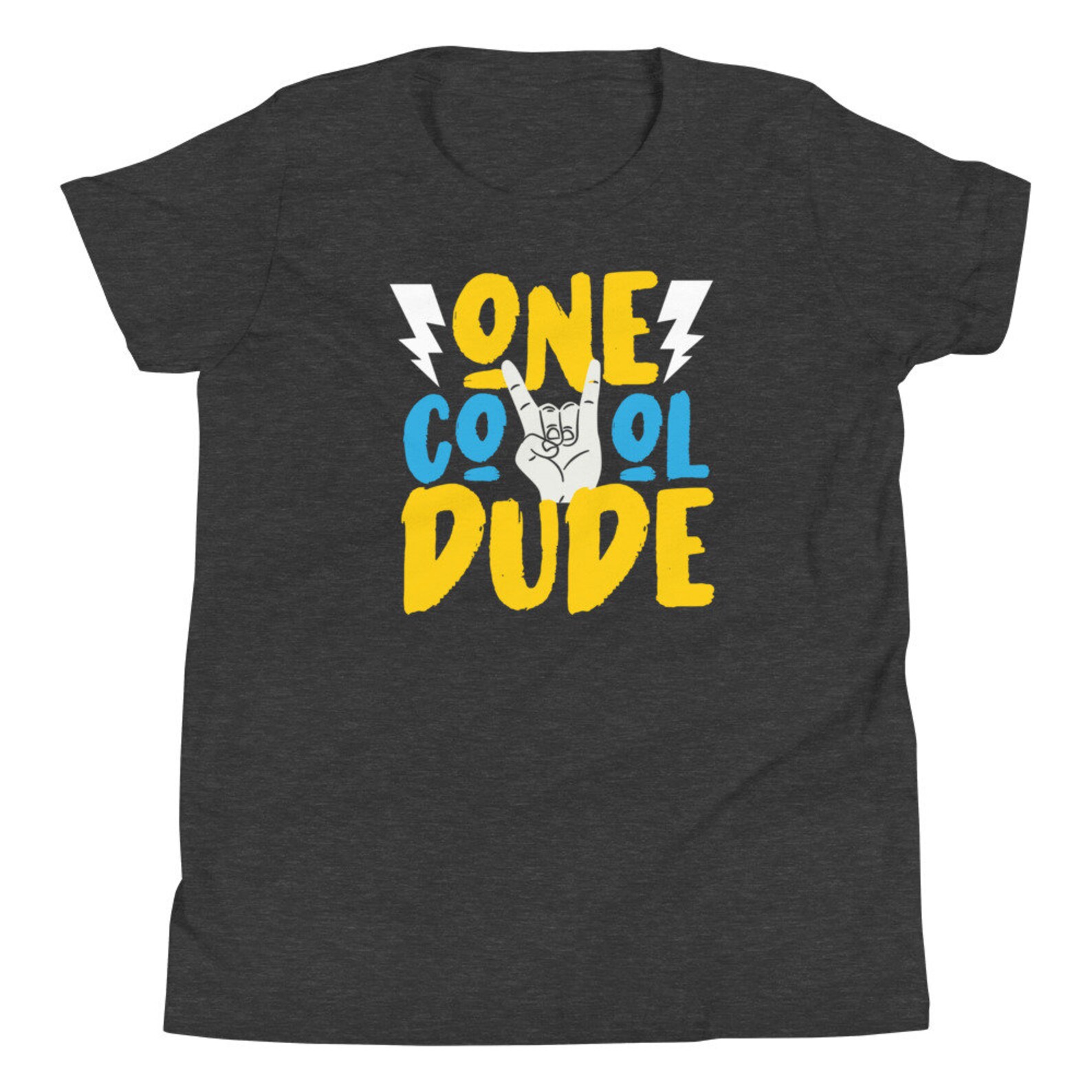 One Cool Dude Rock Music Youth Short Sleeve TShirt Etsy