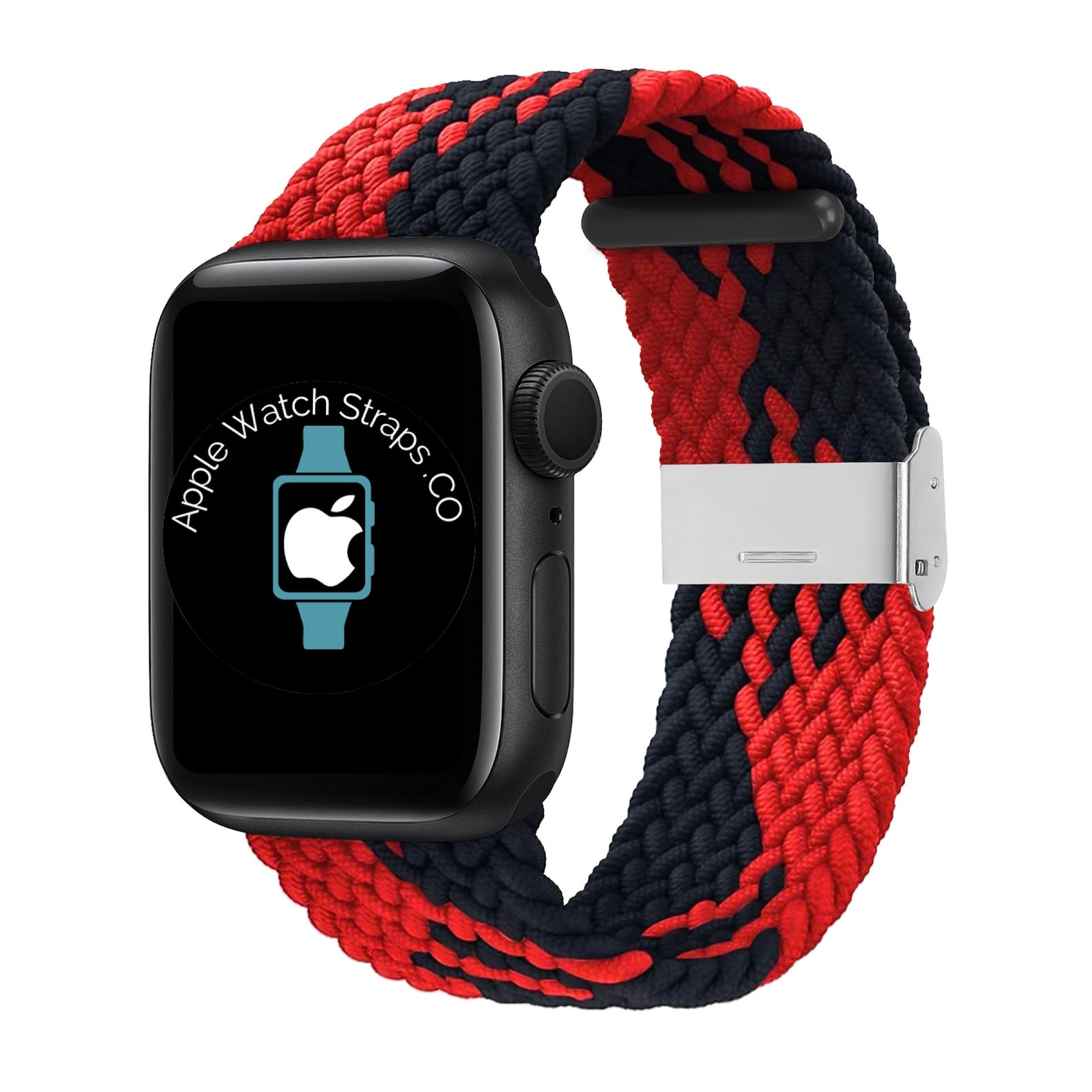 blue braided apple watch band