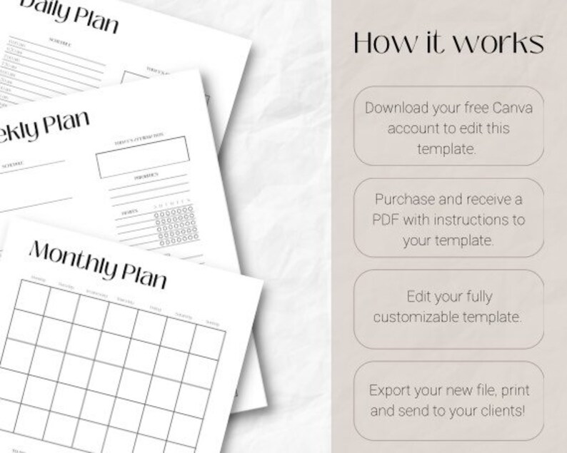 Daily Monthy Planner Template Daily Schedule iPad Planner