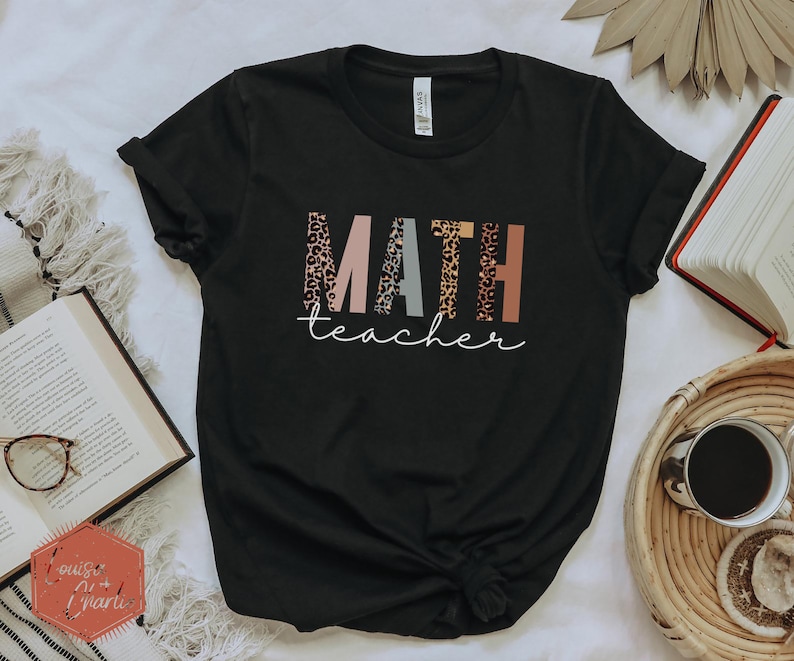 Math Teacher ShirtCheetah Teacher ShirtGift for Math image 0