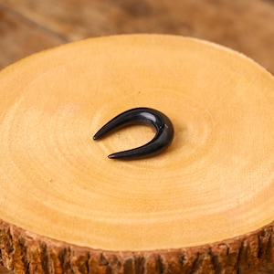Buffalo Horn Septum Horseshoe U-bolts for Septum Stretching. Horn Septum U-bolt Retainers for Stretched Septum. Organic Septum Ring.
