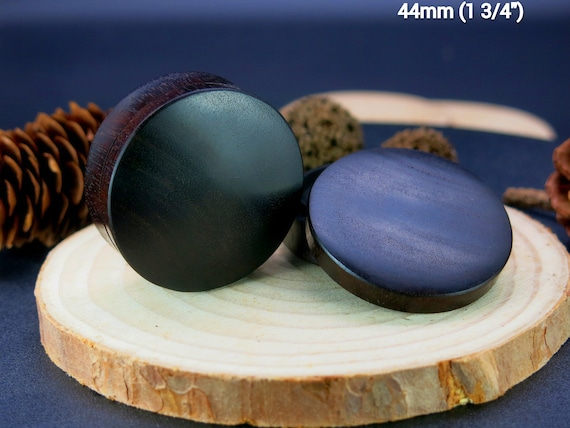 Pair Cedar Wood Double Flared Ear Plugs Tunnel Stretcher Taper 8-25mm