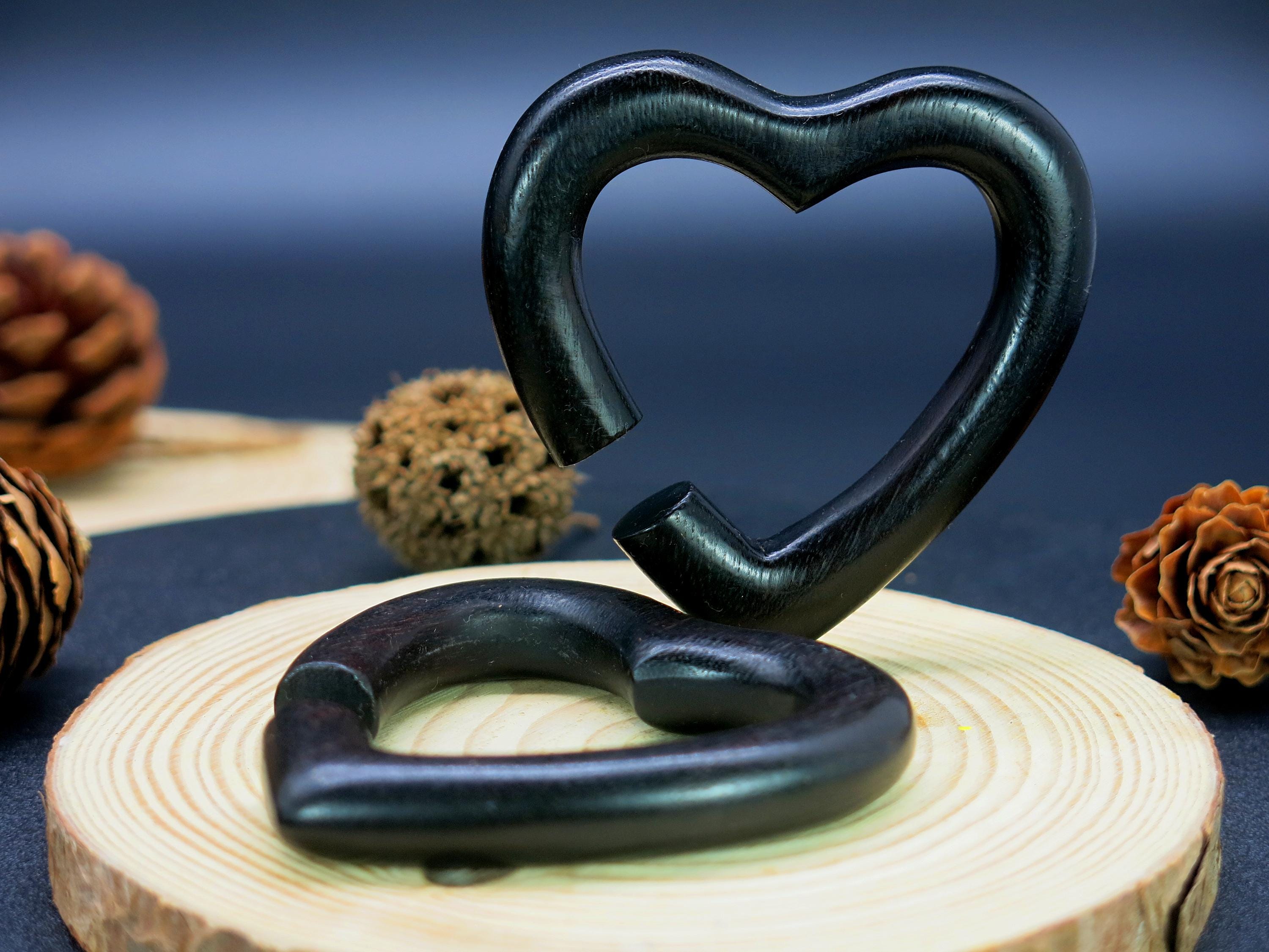 Heart shaped ear weights best sale