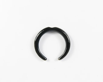 Buffalo Horn Septum Pincher runde Enden Kerbe I C-förmiges Septum Ring I Horn Pincher I Horn Nasenring Von 16G(1,2mm) bis 13mm (1/2")