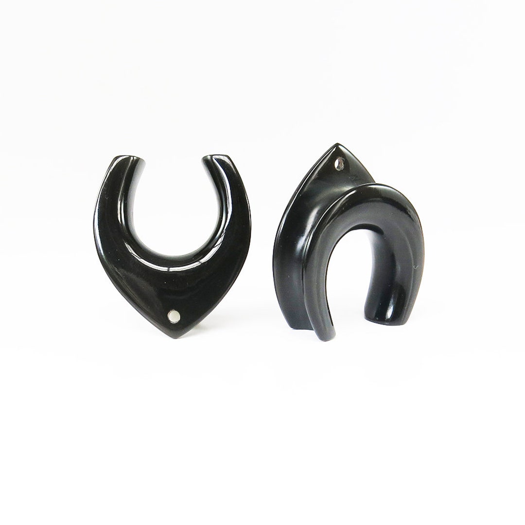 Custom Made Buffalo Horn Teardrop Saddle Spreaders With Hole for