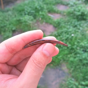 Ręcznie wykonany kieł przegrody nosowej z drewna kokosowego: biżuteria plemienna do piercingu nosa