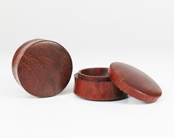 Red Wood Stash Ear Plugs: Organic Expanders, Body Jewelry
