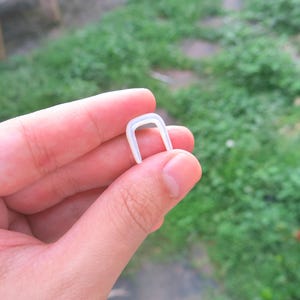 Perlmutt Septum Retainer: Handgefertigtes Basic Piercing Schmuck
