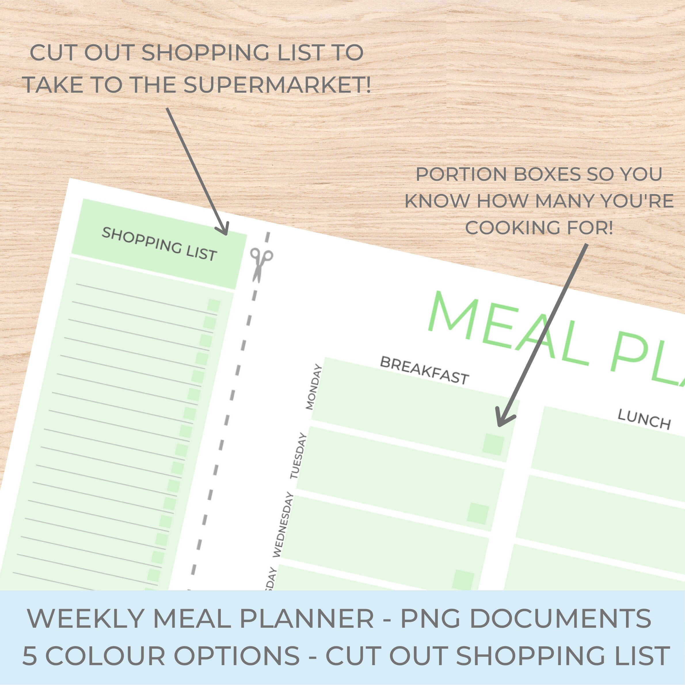 Meal Planner Printable Download - A4 Weekly Meal Tracker - Instant ...