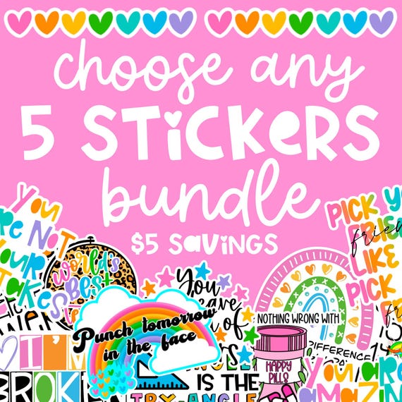 Motivational Vinyl Sticker Bundle: Planner, Laptop, Water Bottle