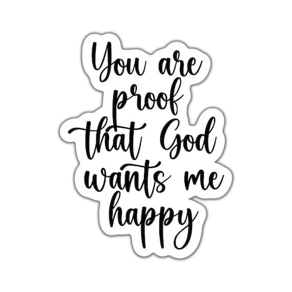 Motivational Quote Sticker: You Are Proof, Matte Vinyl Decal