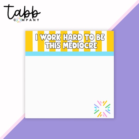 Sassy Sticky Notes: Colorful Office Decor, Funny Desk Accessories