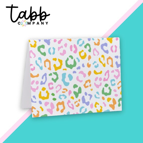 Whimsical Safari Notecard: Colorful Stationery Greeting Card