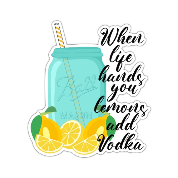 Add Vodka Sticker: Funny Adulting Quote, Planner Stickers