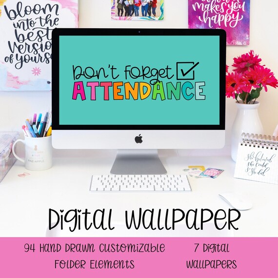 Digital Desktop Wallpaper, Digital Wallpaper Desktop, Computer Background, Screensaver, Desktop Organizer