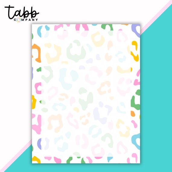 Whimsical Safari Memo Pad: Colorful Desk Stationery