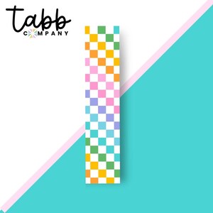 Checked Out Double Sided Bookmark | Rainbow Bookmark for Books | Double Sided Bookmark | Aesthetic Bookmark | Bookish Gift | Gift for Her