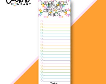 Funny Checklist Notepad: Rainbow To-Do List Pad