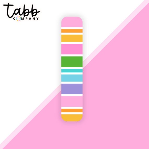 Candy Stripes Magnetic Bookmark: Book Lover Gift