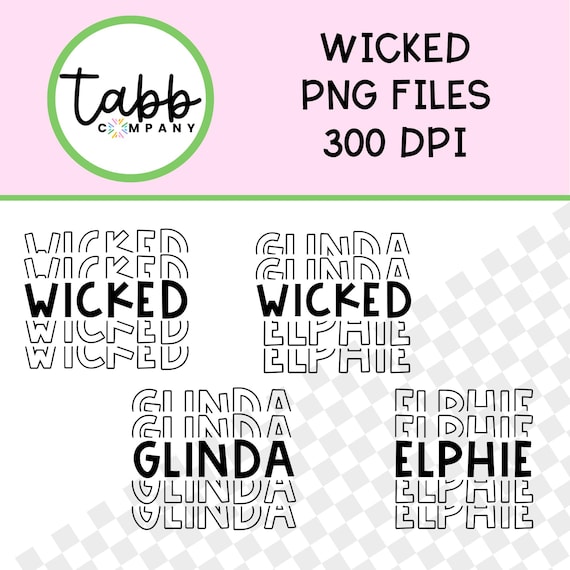 Wicked Movie Clipart Bundle: Pink & Green Designs (Digital Download)