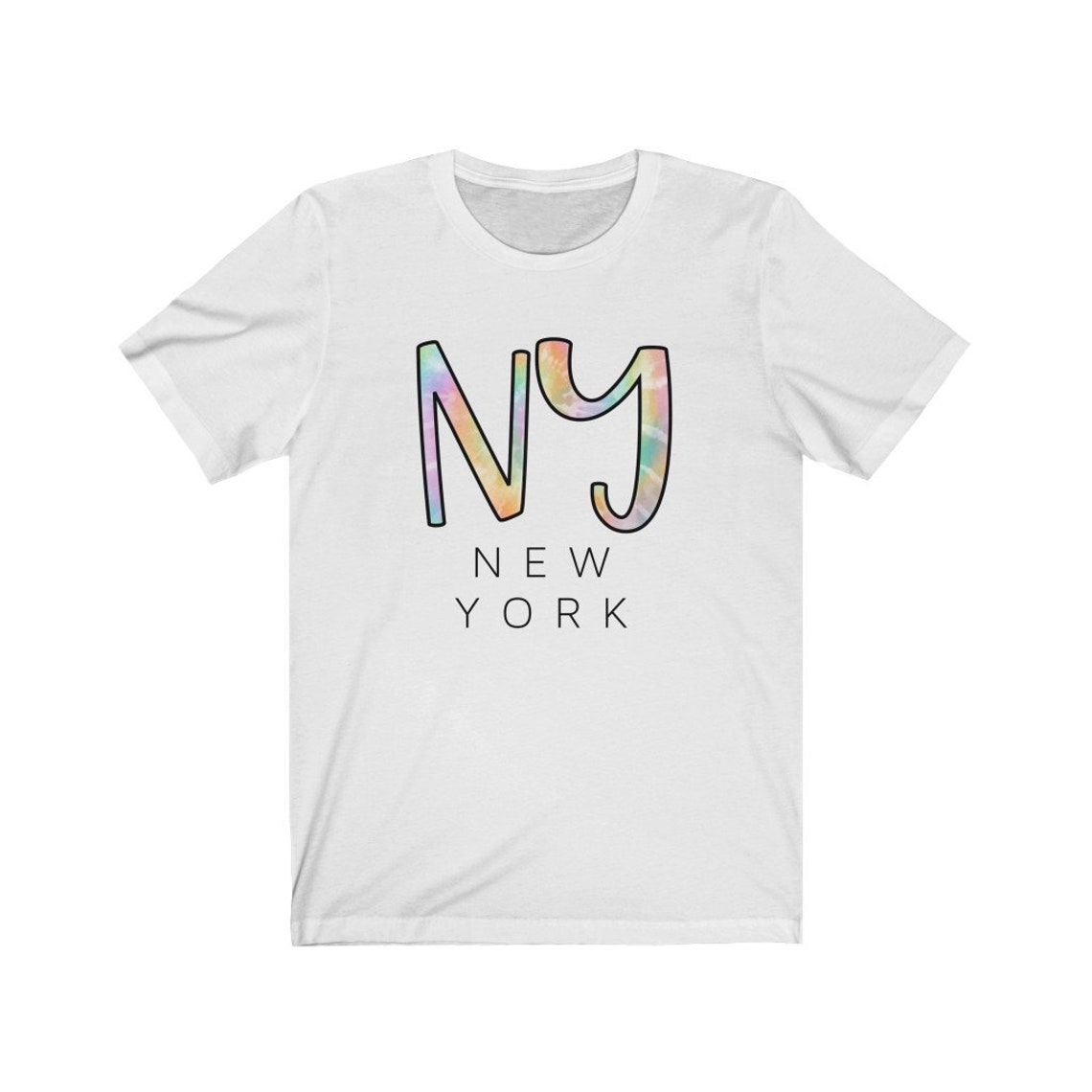 New York Graphic Tee Tie Dye Graphic Tee State Shirt State Etsy