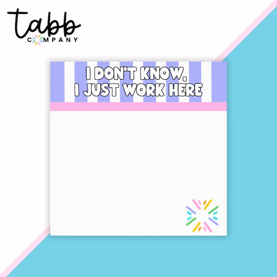 Sassy Sticky Notes: Colorful Office Decor, Funny Desk Accessory