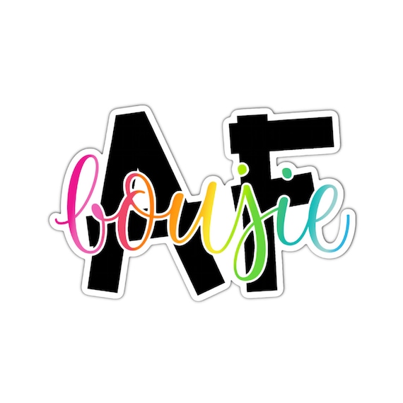 Boujie AF Vinyl Sticker: Motivational Planner Stickers