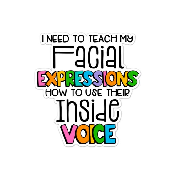 Facial Expressions Sarcastic Sticker: Laptop, Water Bottle, Phone