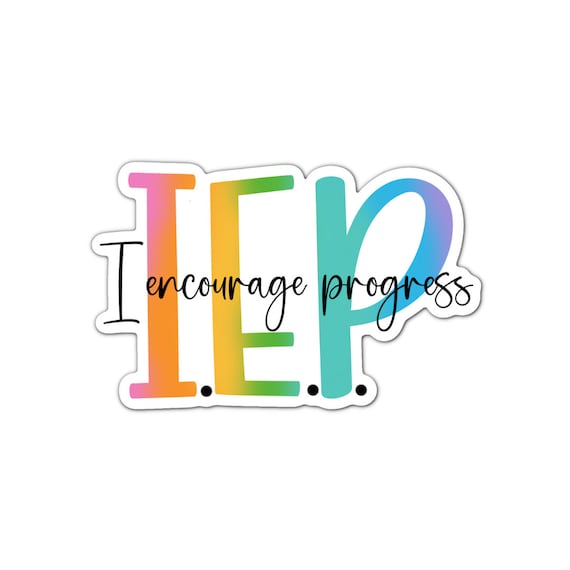 I Encourage Progress Sticker: Motivational Vinyl Decal