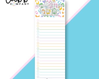 Funny To-Do List Notepad: Sassy Rainbow Stationery Gift