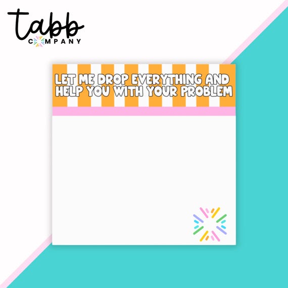 Sassy Sticky Notes: Colorful Office Decor, Gift for Coworker