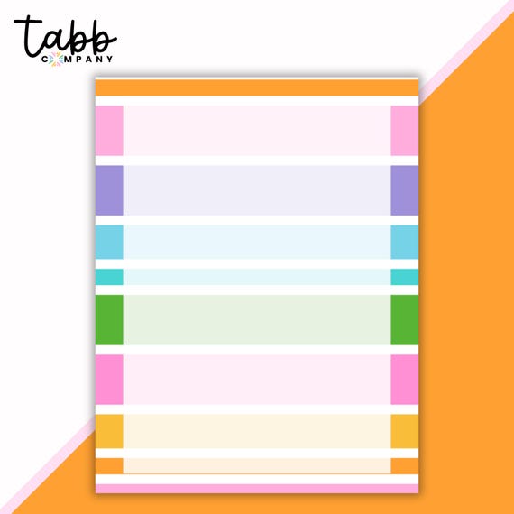 Candy Stripes Memo Pad: Rainbow Desk Stationery