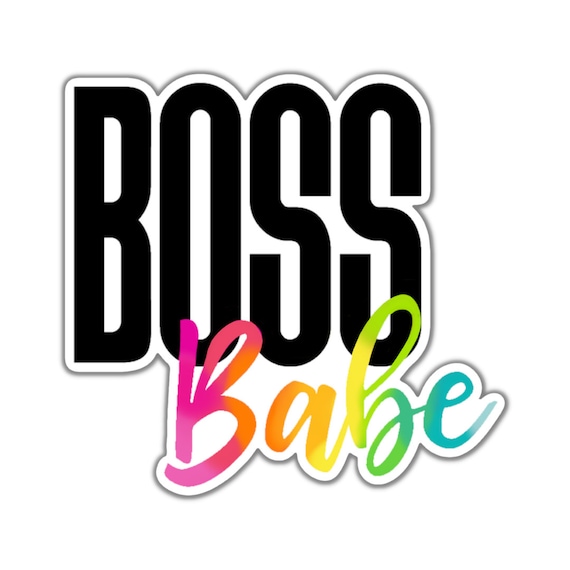 Boss Babe Vinyl Sticker: Motivational Die Cut Sticker