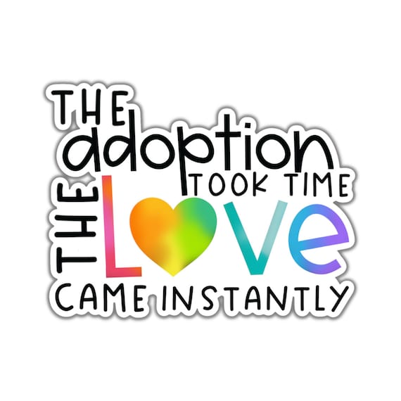 Adoption Love Vinyl Sticker: Motivational Planner Stickers