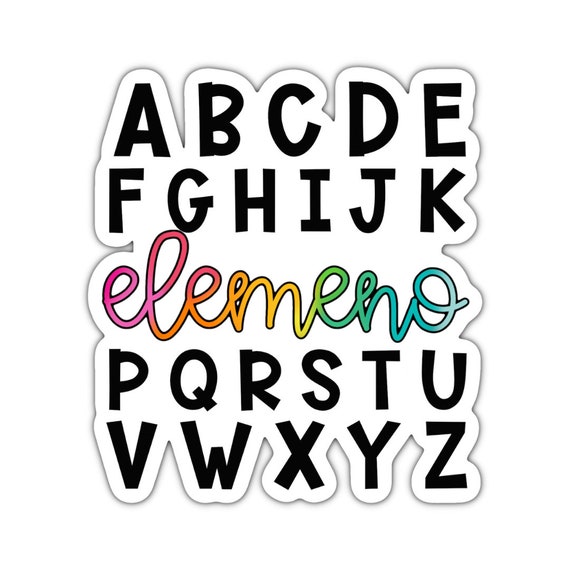 ABC's Vinyl Sticker: Motivational Laptop, Planner, and Water Bottle Decal