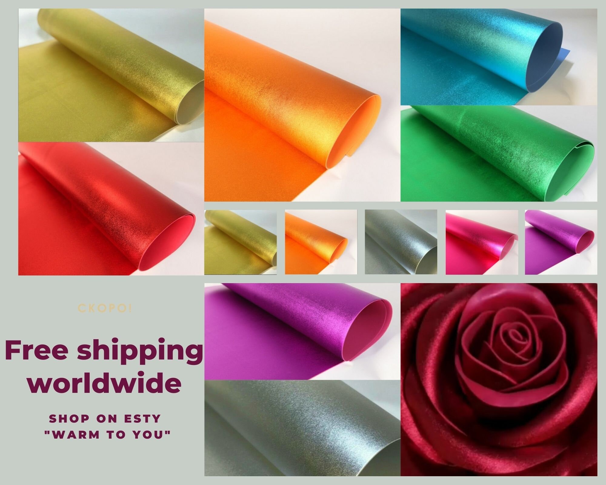 Foam metallic 10pcs 23.6x27.5inch / 60x70cm gold silver isolon Etsy