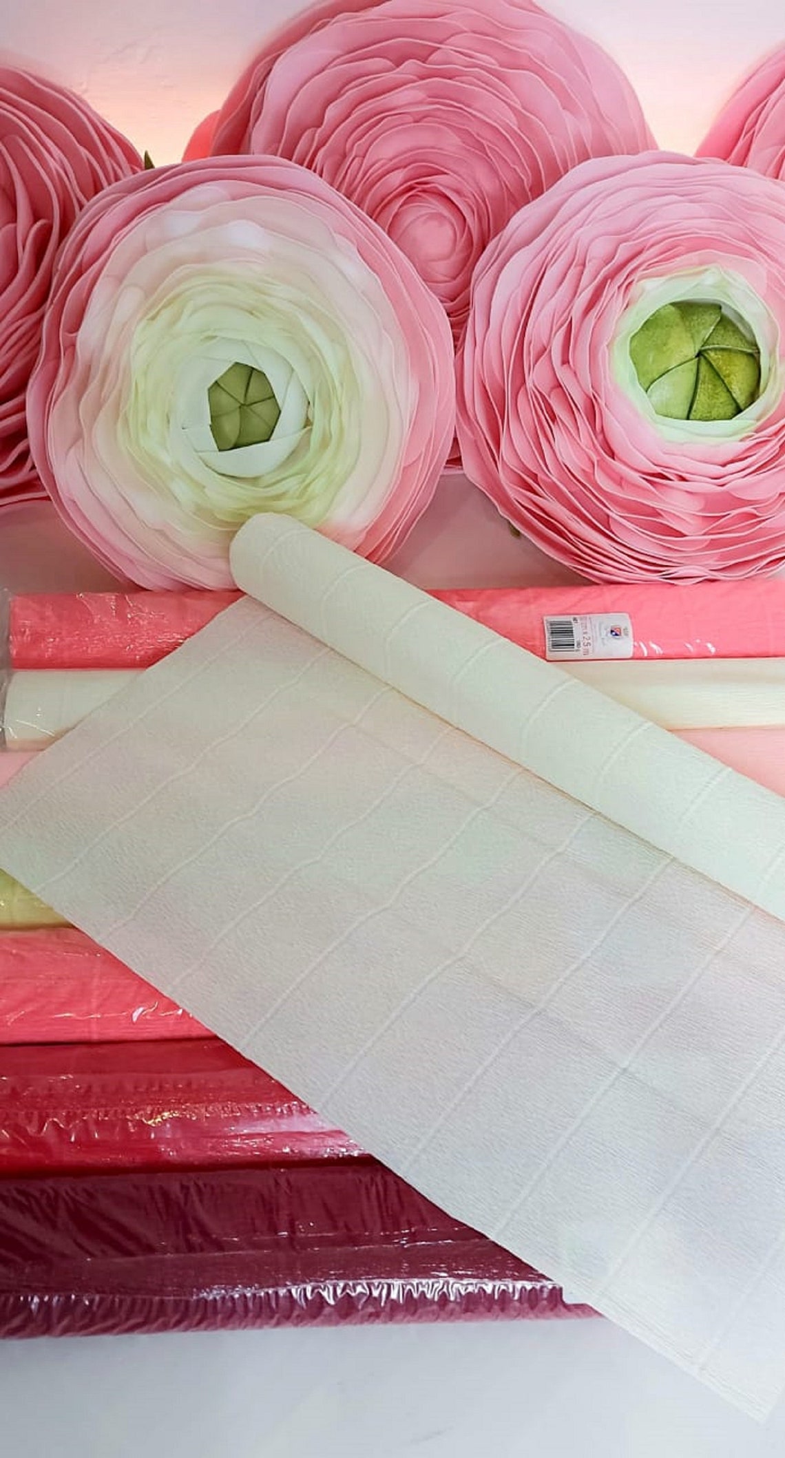 10 rolls crepe Italian paper Cartotecnica Rossi Etsy