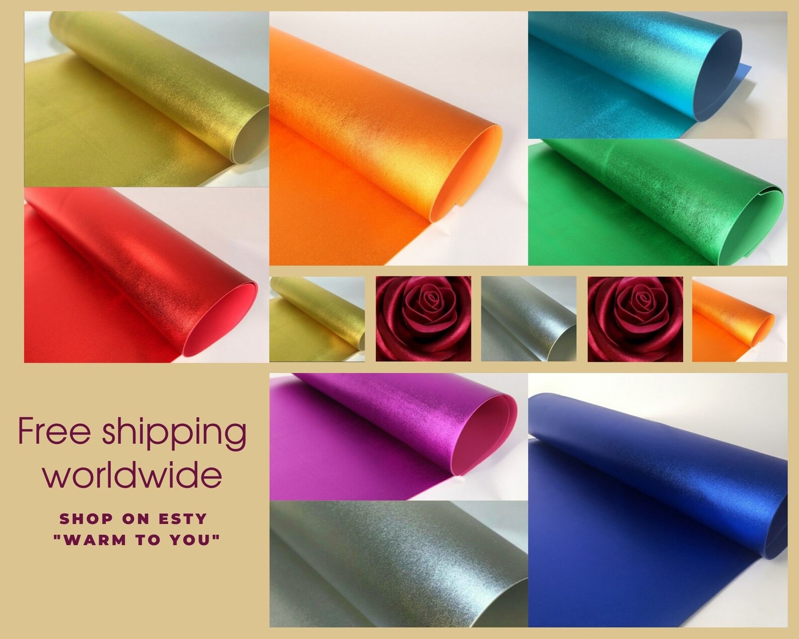 Foam metallic 10pcs 23.6x27.5inch / 60x70cm gold silver isolon Etsy