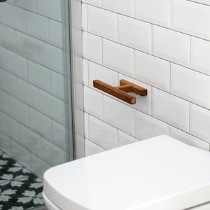 Minimalist Toilet Paper Holder, Handmade Bathroom Decor, Scandinavian Bathroom Decor, Modern Bathroom Accessories, Wood Toilet Paper Holder