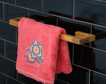 Wood Towel Hooks, Wood Towel Rods,Modern Towel Rack, Wooden Holder