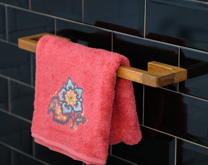 Wood Towel Hooks, Wood Towel Rods,Modern Towel Rack, Wooden Holder