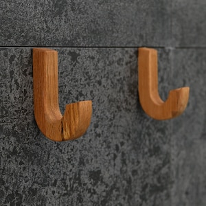 Wood Coat Hooks, Wood Hooks, Wood Towel Hooks, image 1