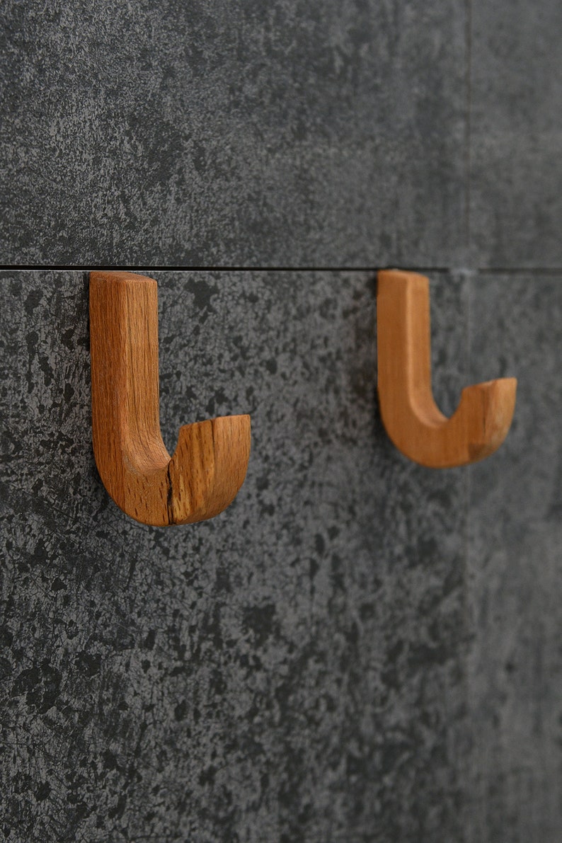 Wood Coat Hooks, Wood Hooks, Wood Towel Hooks, image 1