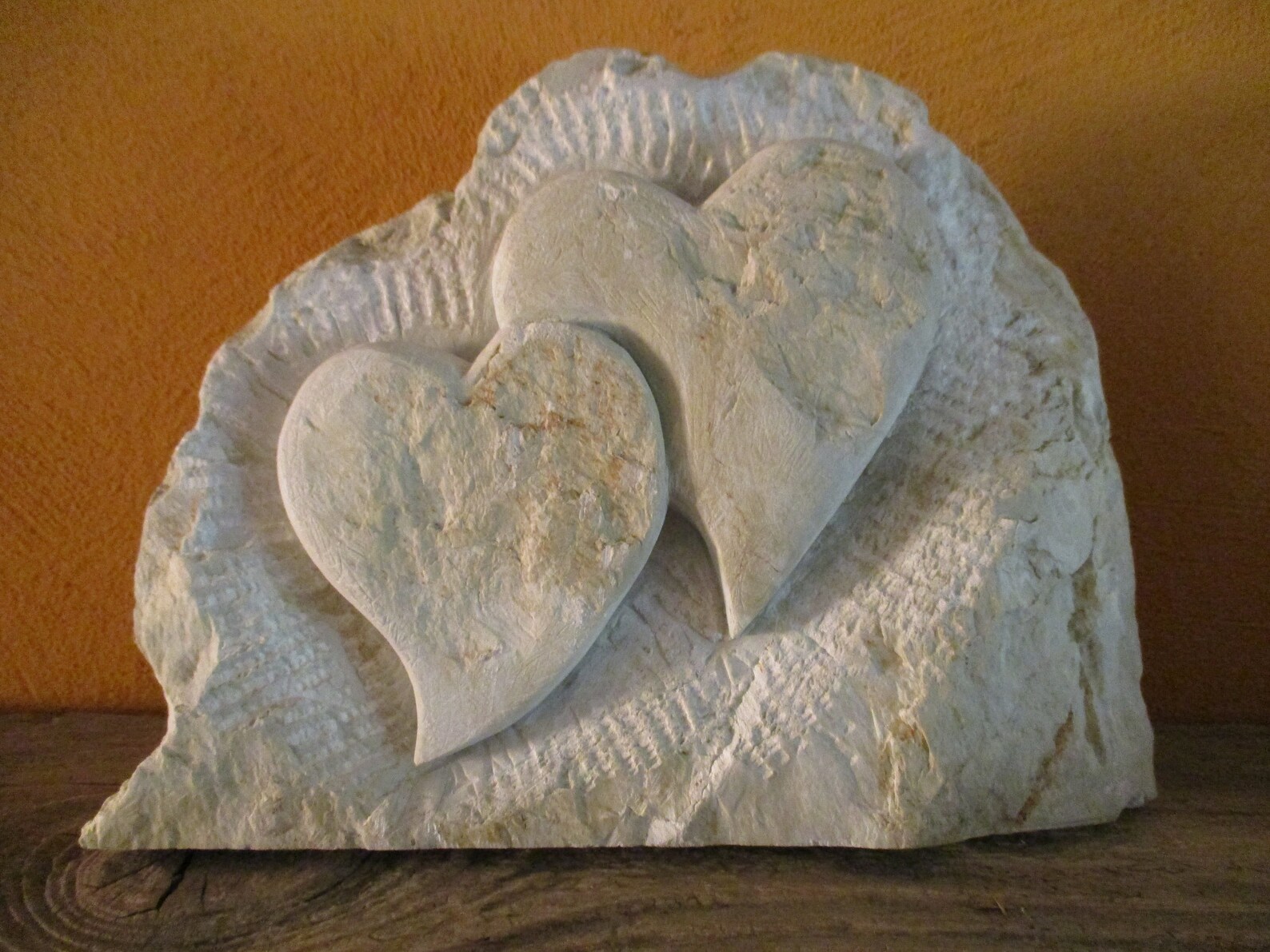Double heart soapstone decoration wedding Valentine's Etsy