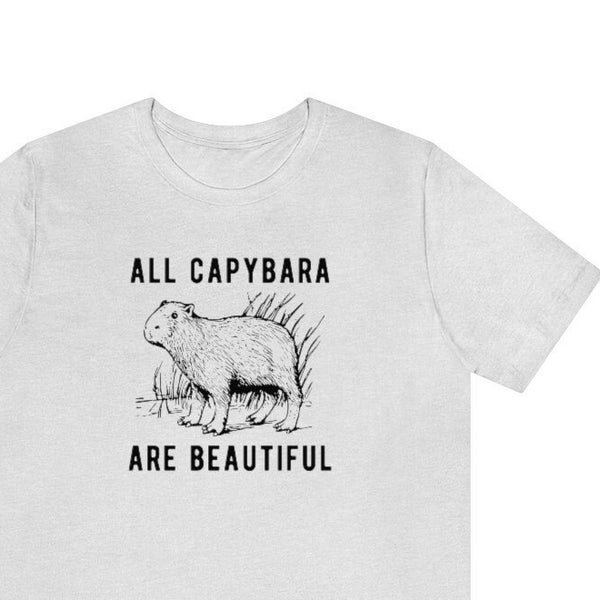 Cute Capybara Leftist Anarchist Funny Nature Shirt (Unisex)