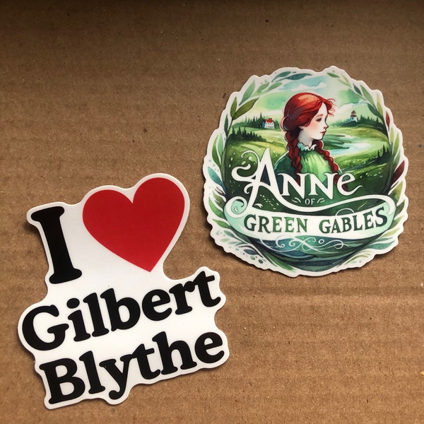 Anne of green gables Gilbert Blythe love Canadian classic fiction young adult romance novel vinyl Sticker pack
