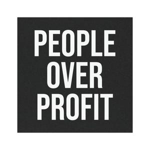 liberal car magnet progressive socialist leftist anticapitalist eat the rich people over profit truck magnetic bumper decal